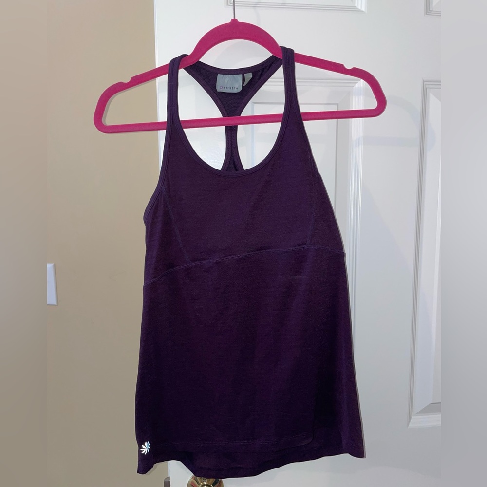 Athleta purple workout tank top